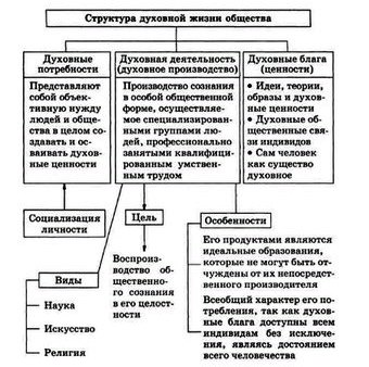 схема сферы общества